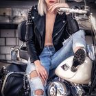 Babe on a Harley