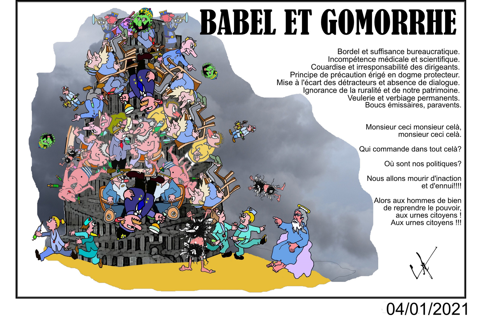 BABEL ET GOMORRHE- ENCADRE-DATE
