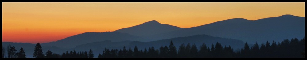 Babia Góra aus der Ferne