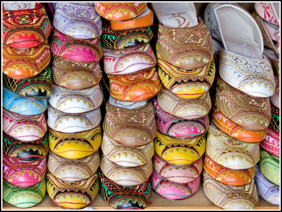 Babouches for sale - Fes, Morocco