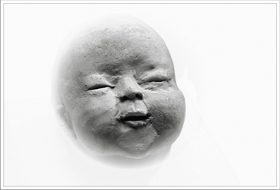 Baby Head (Clay Sculpture)