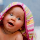 Baby in bath towel