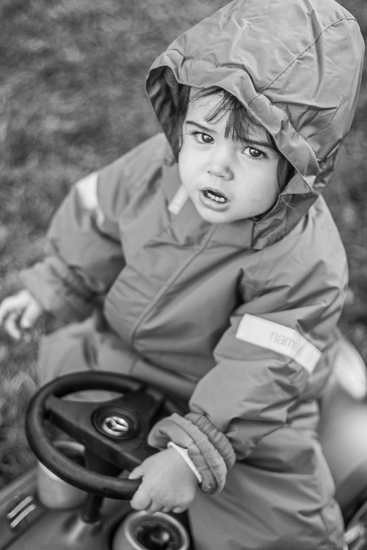 Baby on a Car