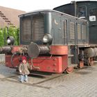 Baby und Lokomotive