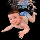 baby underwater shooting