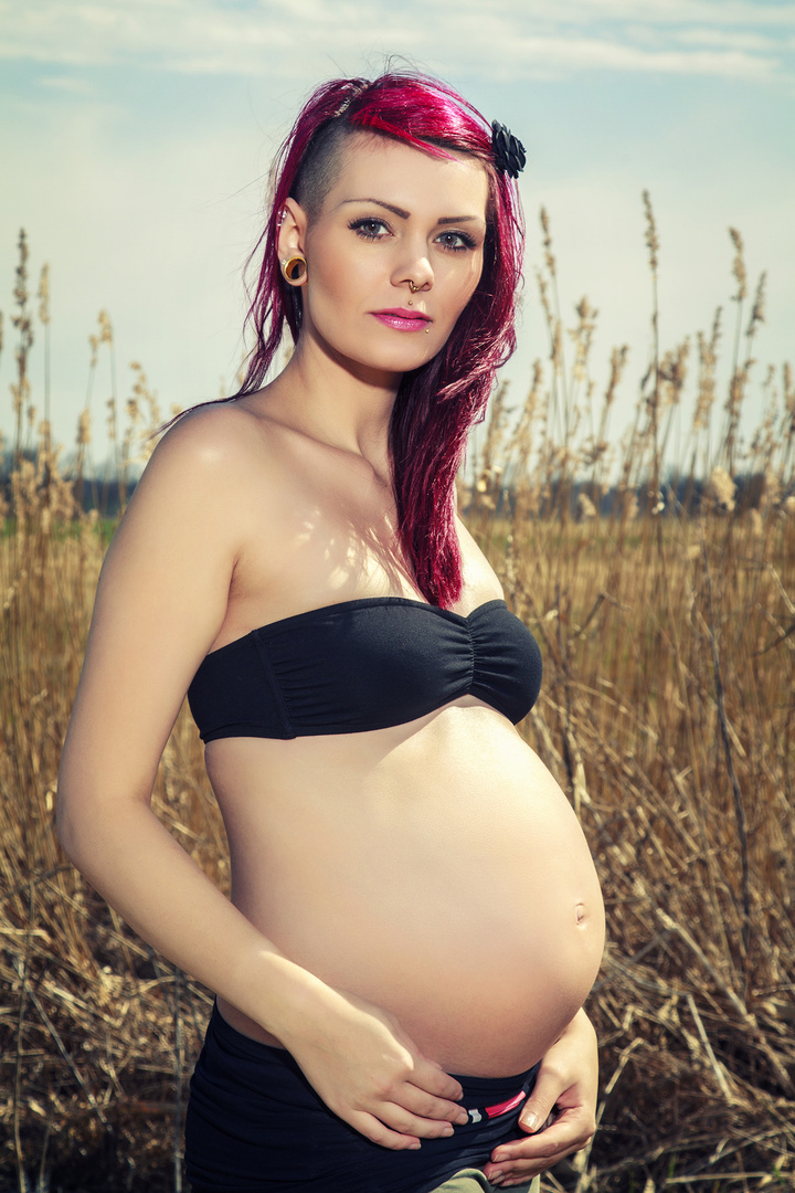 Babybauch Shooting mit Julia