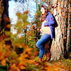 Babybauch und Herbststimmung