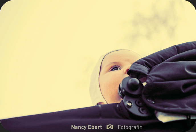 Babyfoto in der Kölner Abendsonne