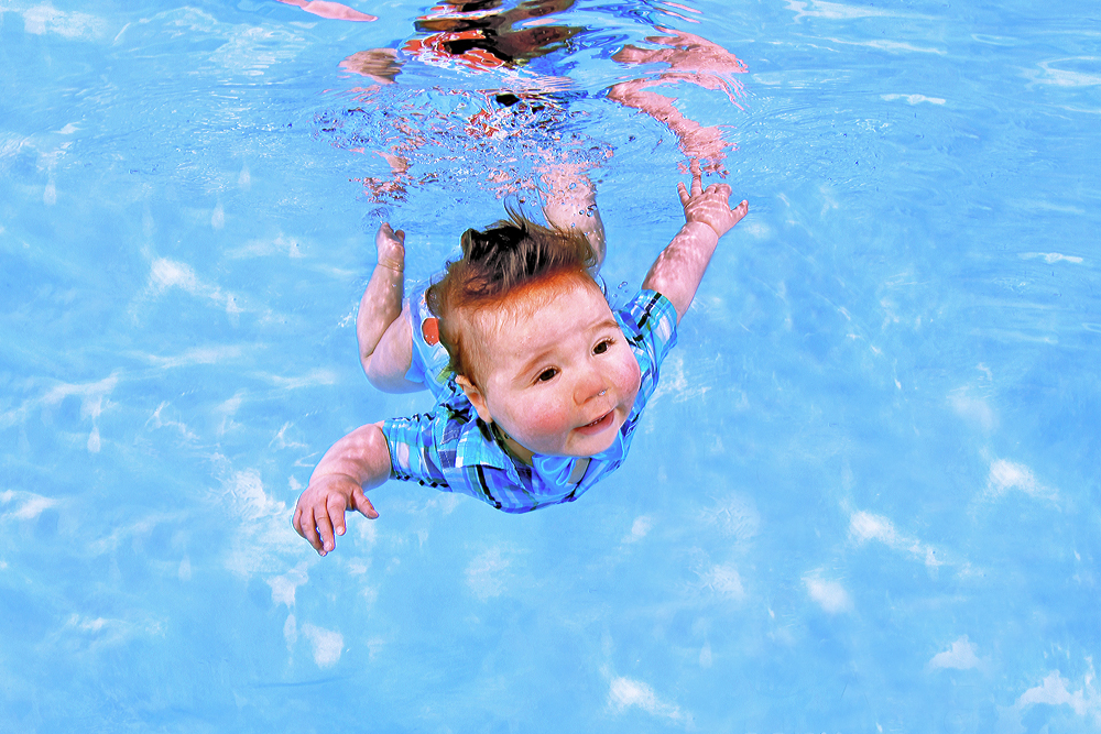 babyschwimmen - tauchendes Baby - "nirvana baby style"