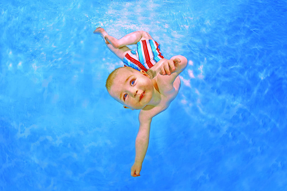 Babyschwimmen - Unterwasser Foto Shooting