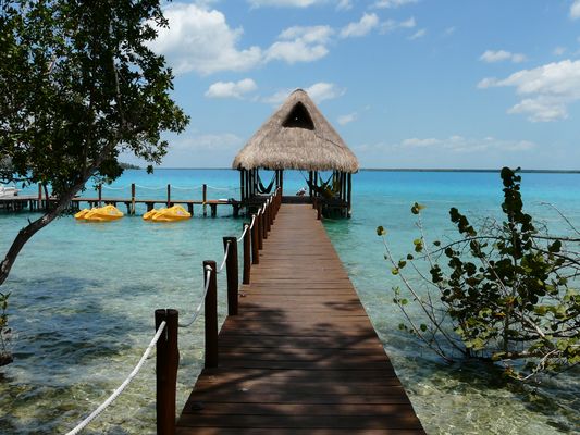 Bacalar- Lagune der 7 Farben