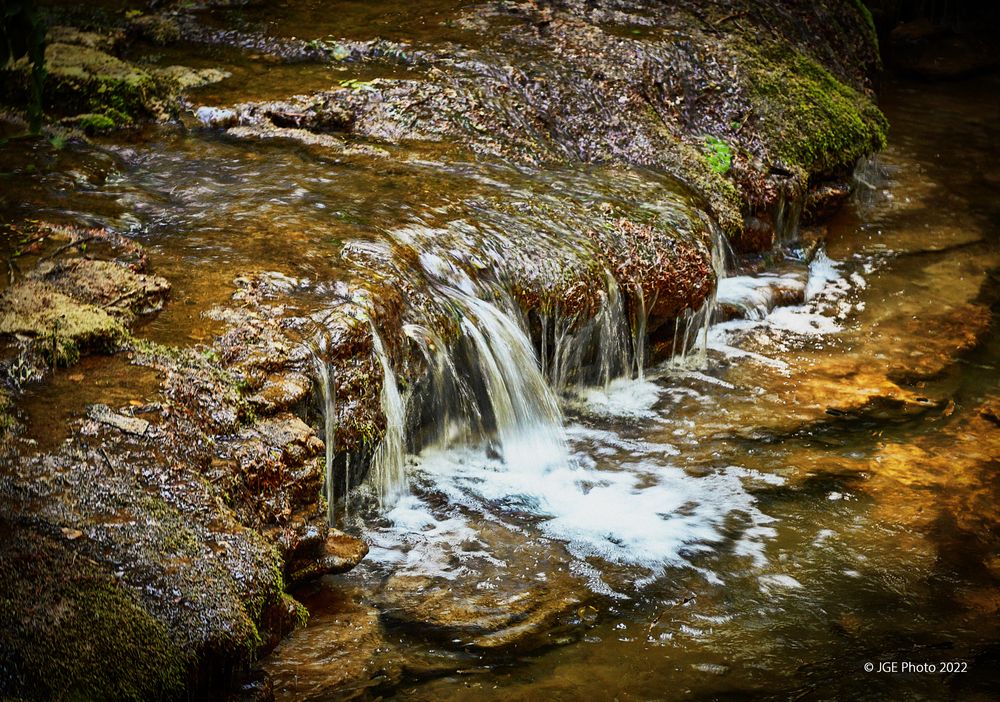 Bach der Gauchach bei Hüfingen in der Gauchachschlucht