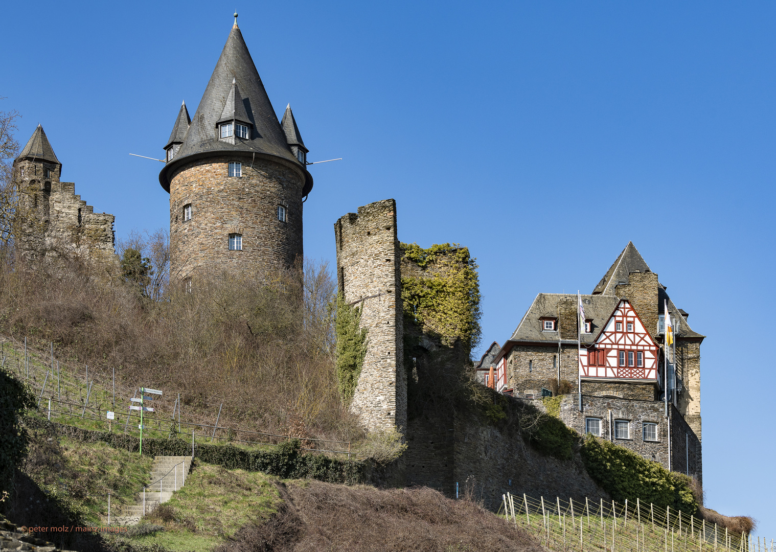 Bacharach - Burg Stahleck Anfang März