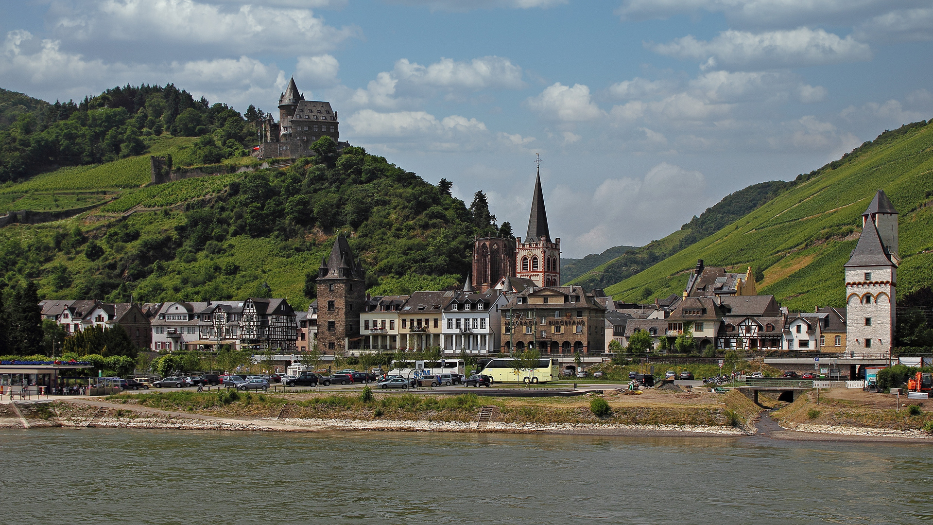 Bacharach mit Burg Stahleck...