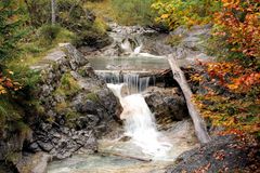 Bachlauf am Wanderweg von Kreuth nach Sieben Hütten (Tegernsee)