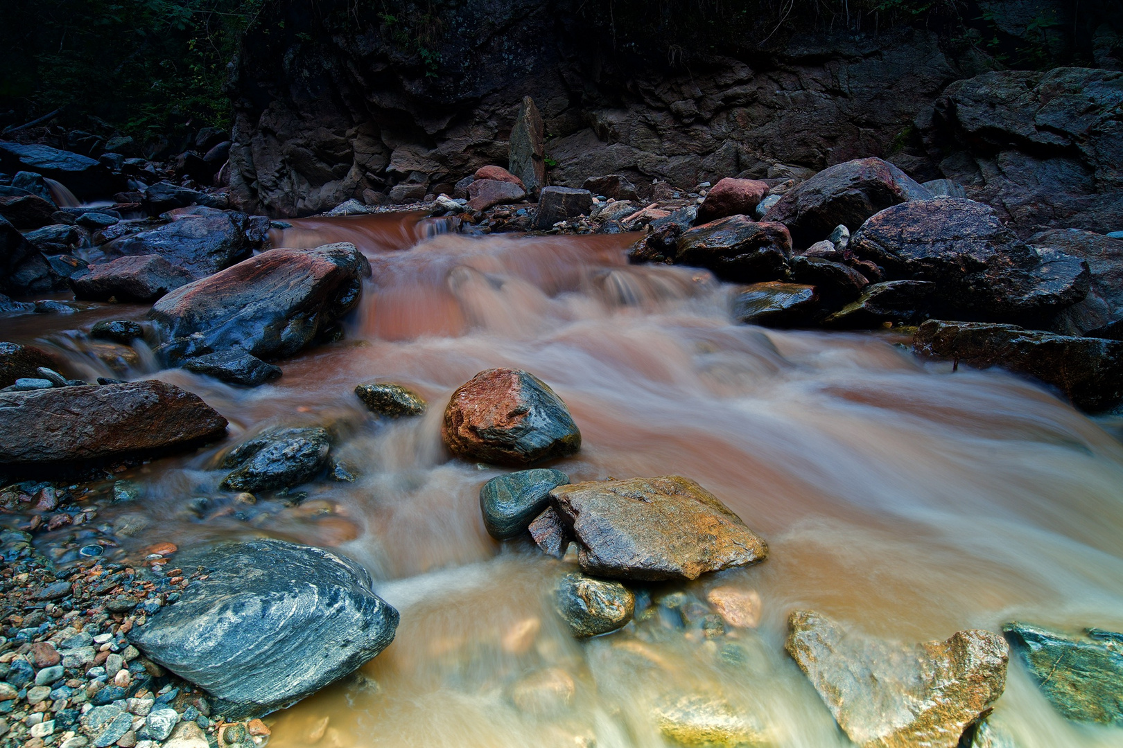 Bachlauf beim Günster Wasserfall