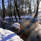 bachlauf im winter