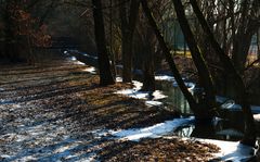 Bachlauf im Winter