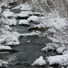 Bachlauf im Winter