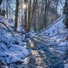 Bachlauf im Winter