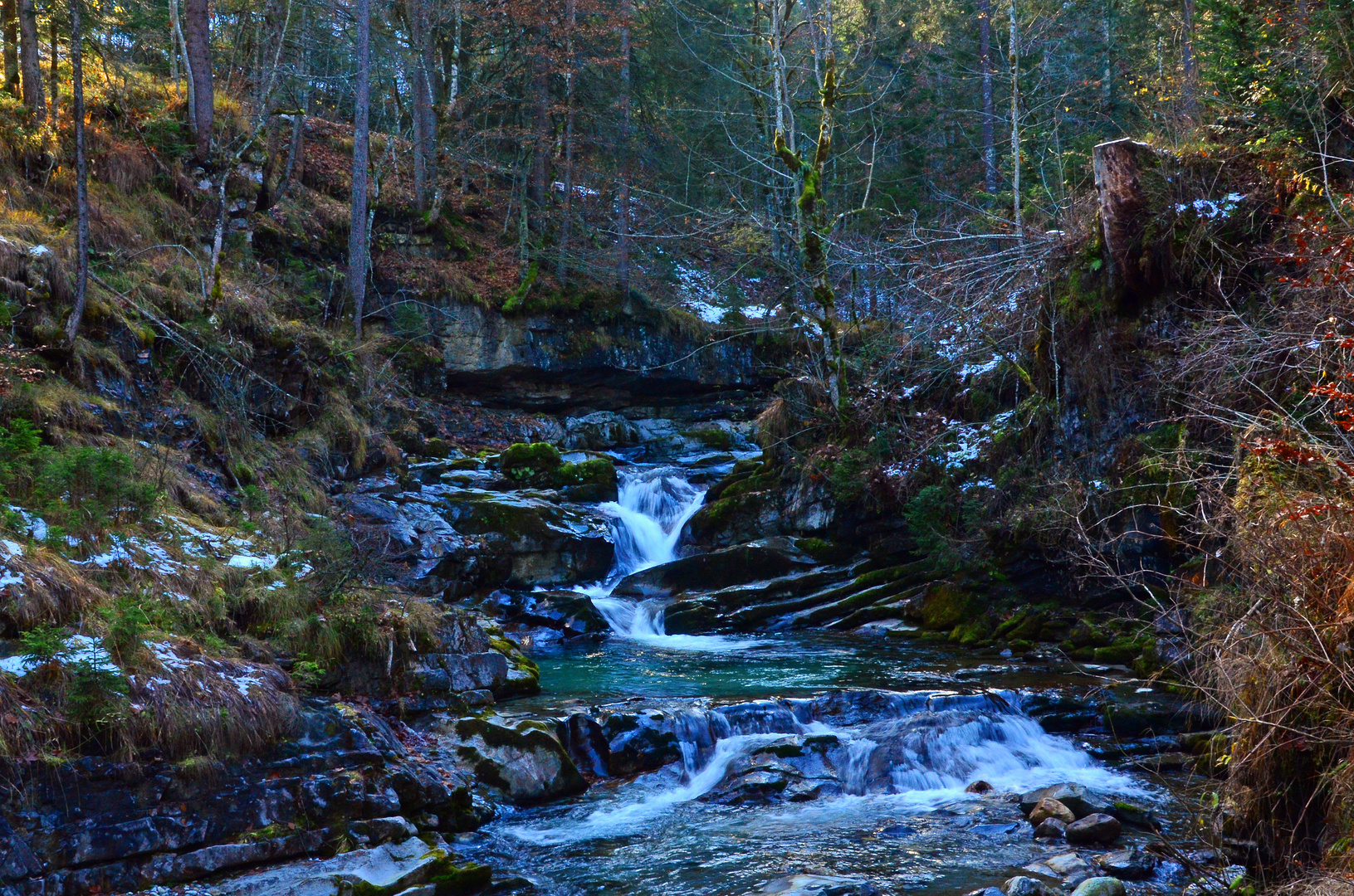 Bachlauf in Untertauern - die Taurach