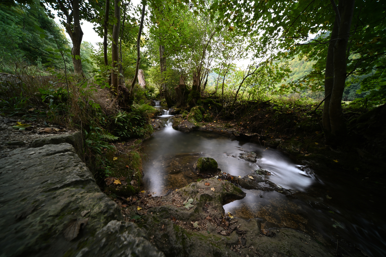 Bachlauf vom Bad Uracher Wasserfall