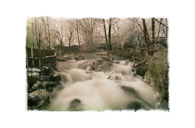 Bachlauf, Winter in Garching 2005