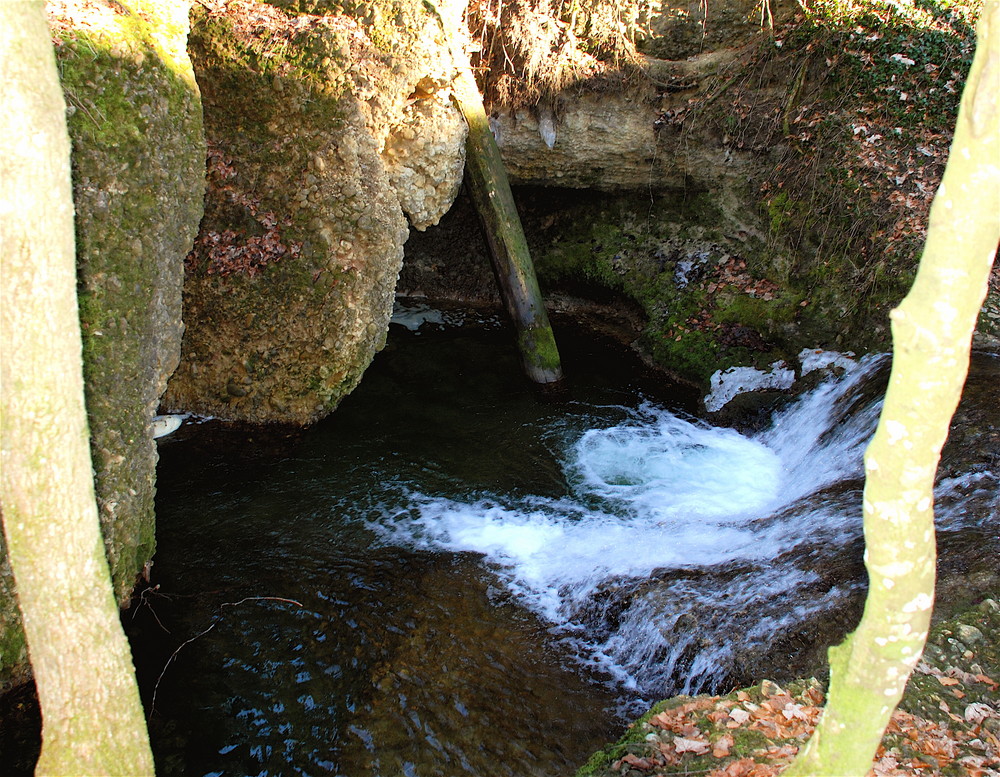 Bachlauf zum Wasserfall