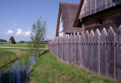 Bachritterburg Kanzach - die Palisade