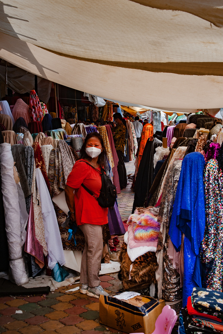 Back at the fabric market