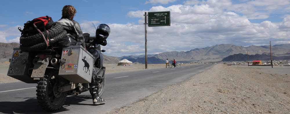 "Back in civilization" - Ulgii City - Mongolia