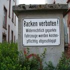 Backen verboten