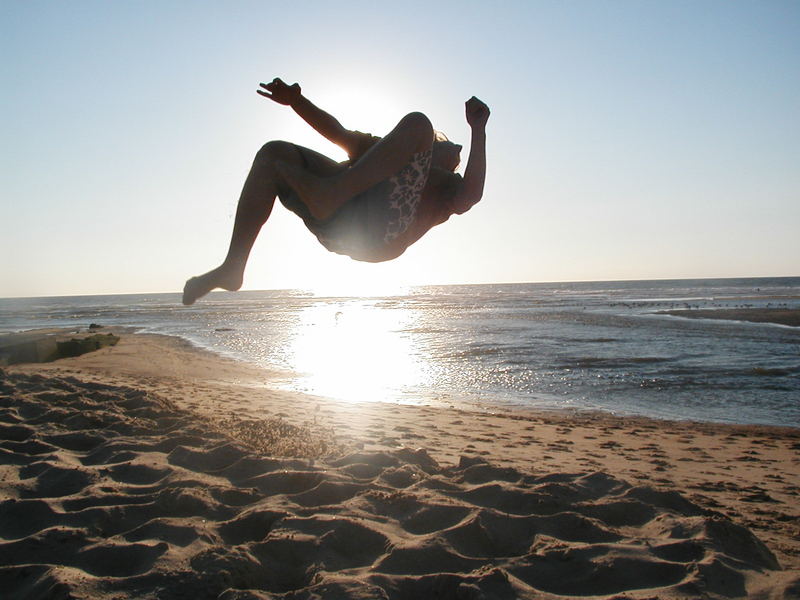 Backflip an der Atlantikküste