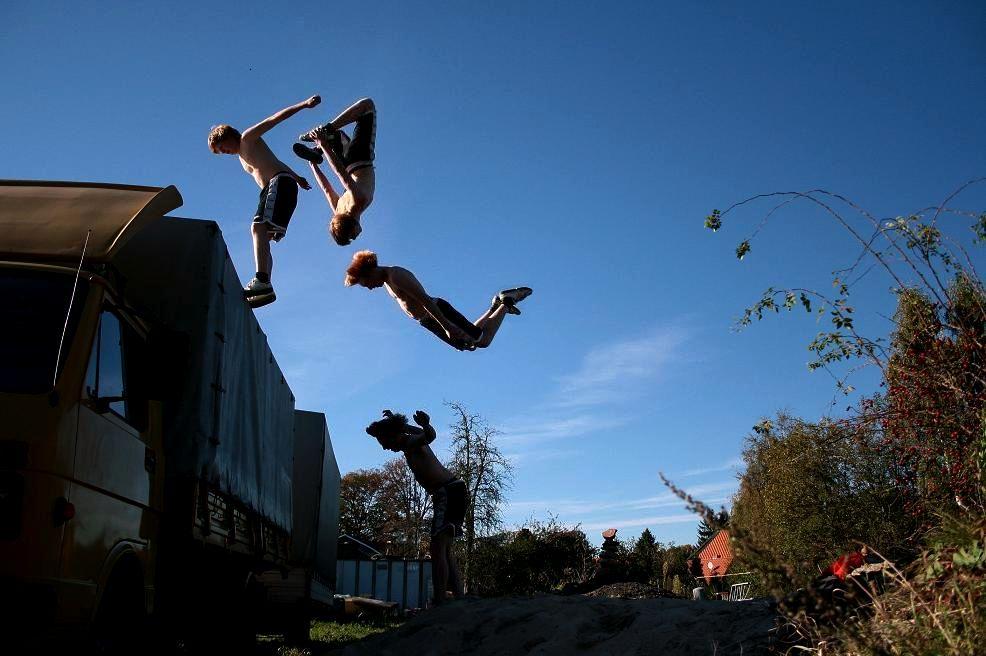 Backflip von meinem besten Freund