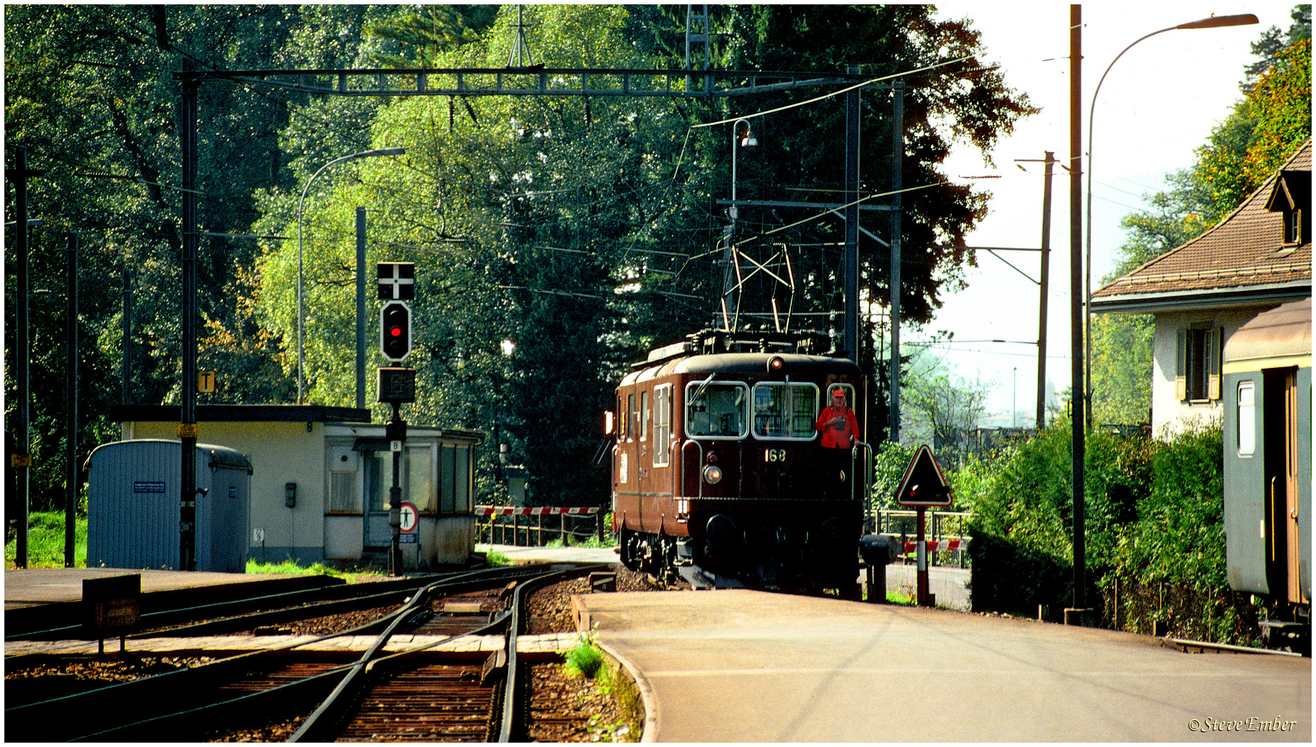 Backing Up to Her Train