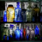 backlit bottles