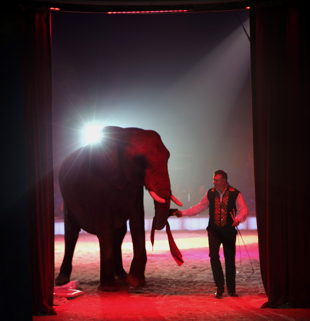 Backstage Circus Carl Busch.