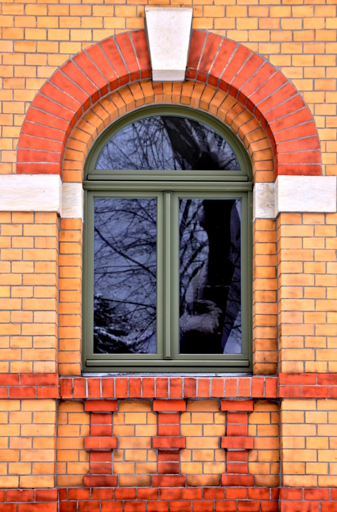 Backstein-Fenster