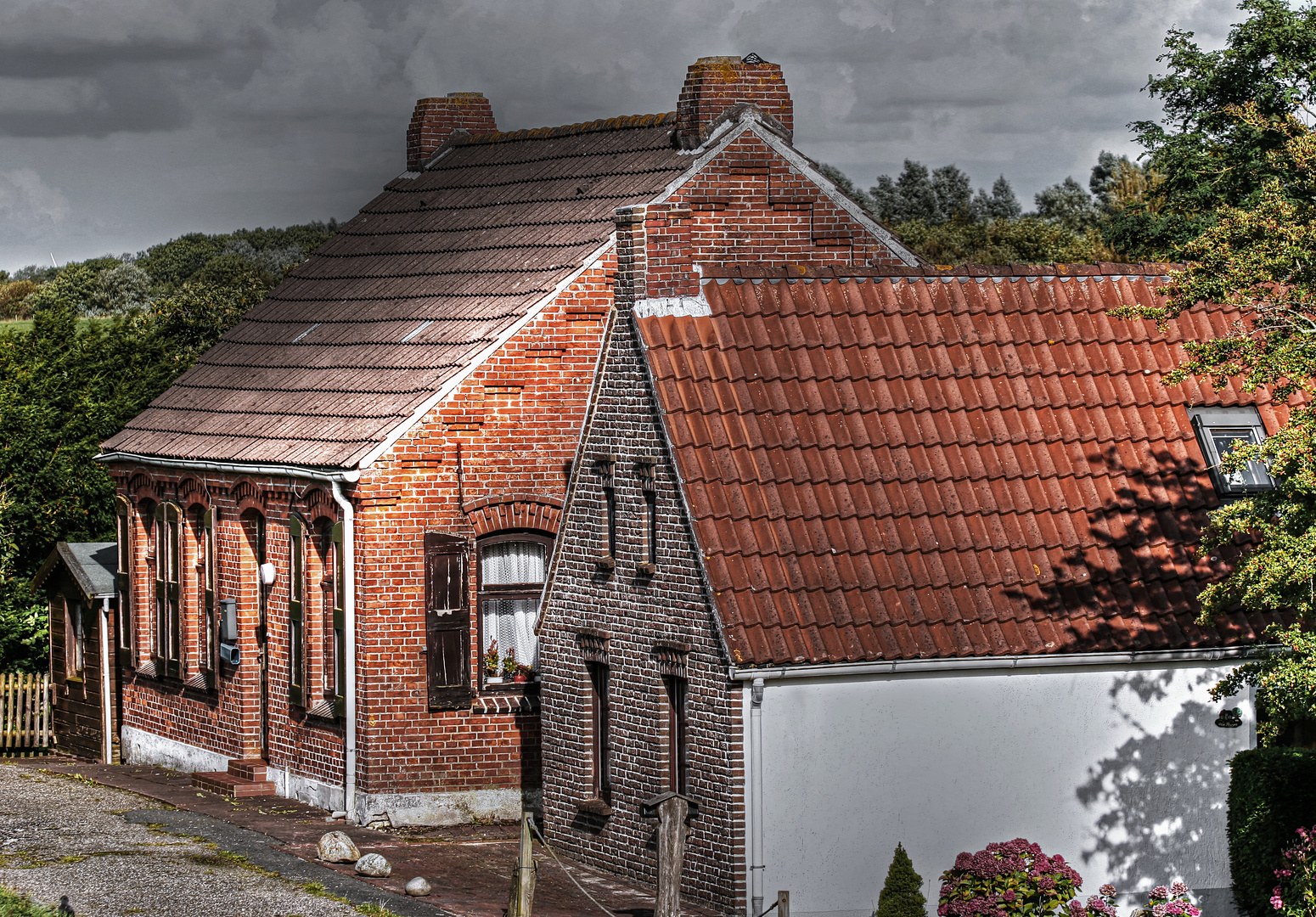 Backstein Haus Foto Bild Bearbeitungs Techniken Hdri Tm