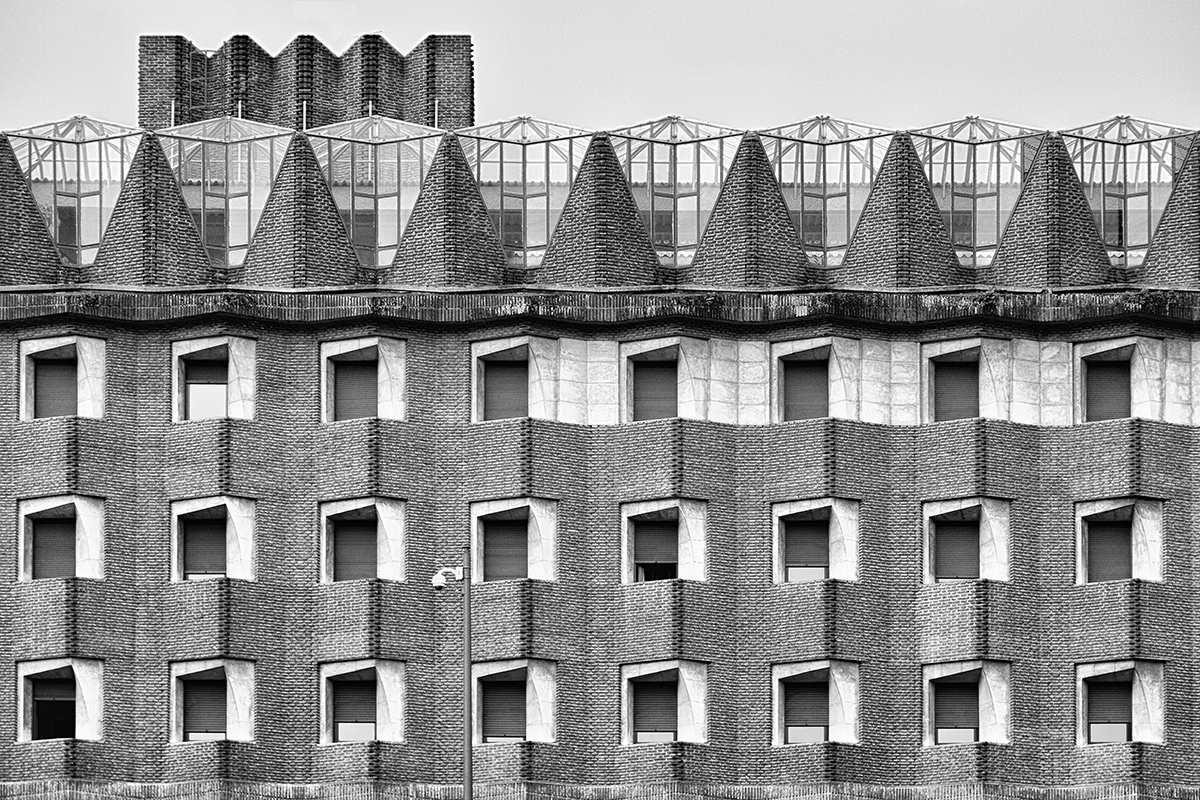 [Backstein]Fassade [en blanco y negro]