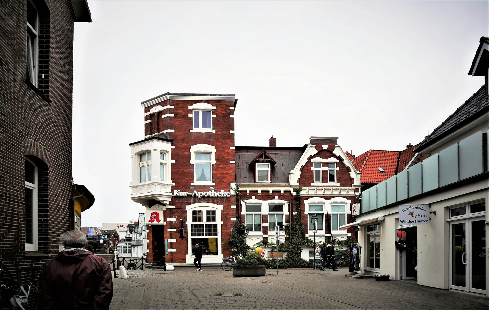 Backsteinhäuser auf der Insel Norderney