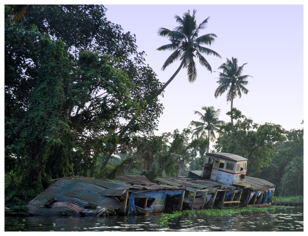 Backwaters bei Alleppey am 02.02.2010