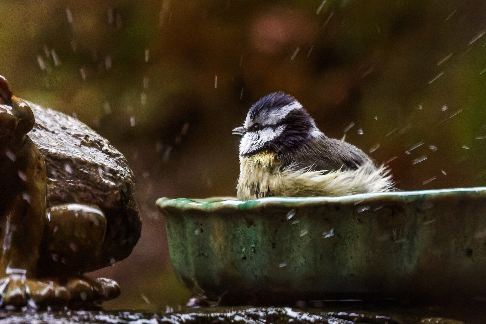 Bad beim Dauerregen