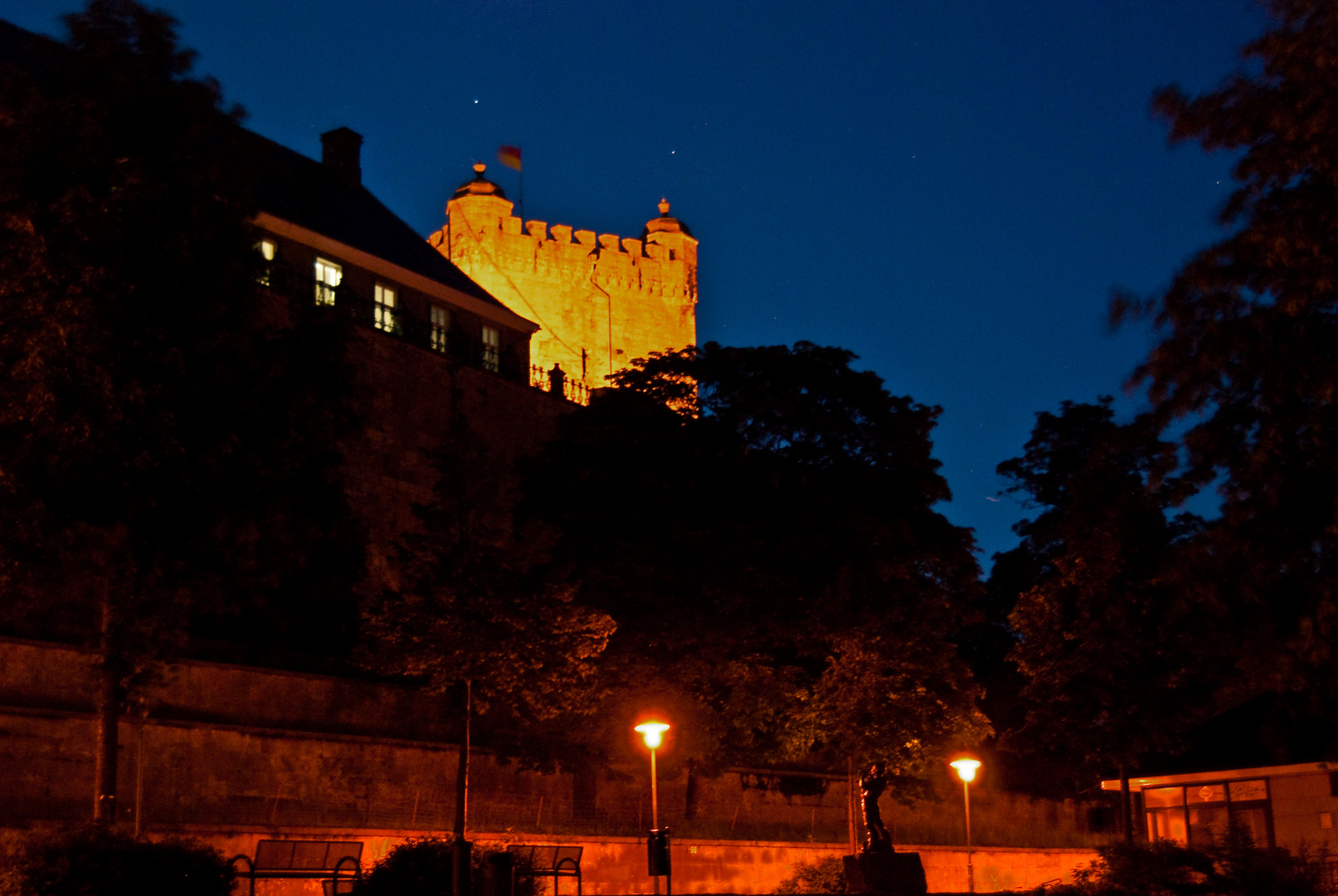 Bad Bentheim bei Nacht