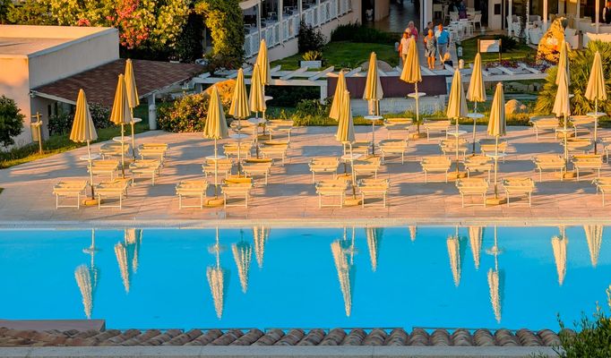 Bad der Sonnenschirme