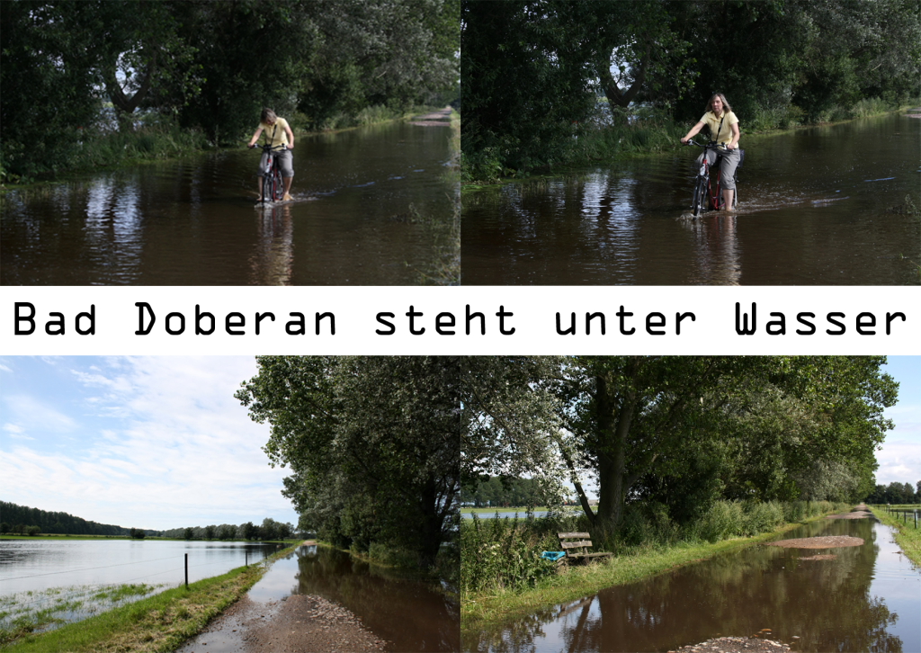 Bad Doberan steht unter Wasser