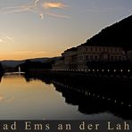 Bad Ems an der Lahn, Panorama am Abend