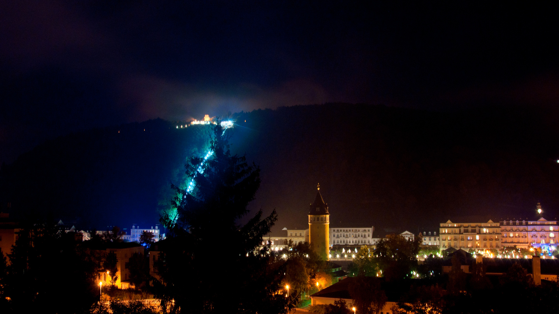 Bad Ems bei Nacht