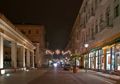 Bad Ems bei Nacht - Römerstrasse