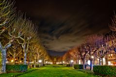 Bad Ems Kurpark zur Nacht